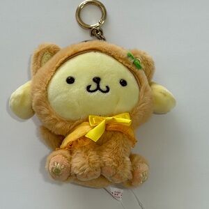 Sanrio Pompompurin “Healing Cat” Plush Keychain/Charm
